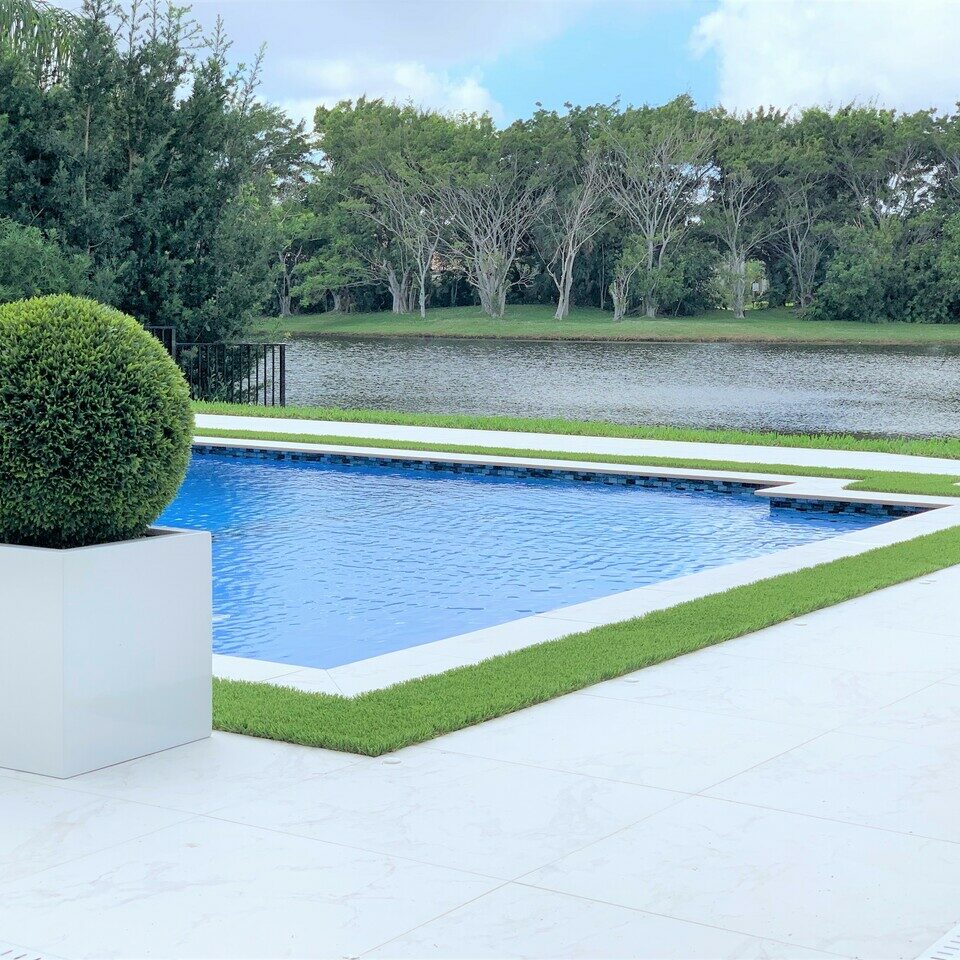 Topiary Groß Block Fiberglas Pflanzgefäß